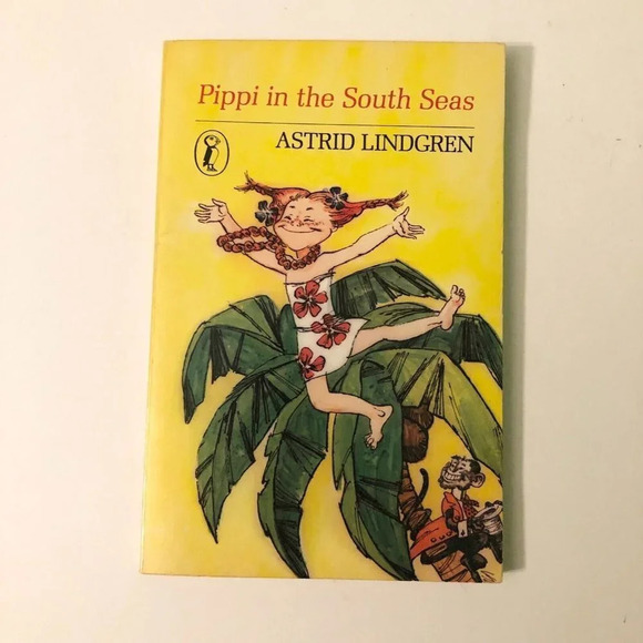 Vintage 1979 Pippi In The South Seas By Astrid Lindgren A Puffin Book - Picture 1 of 14